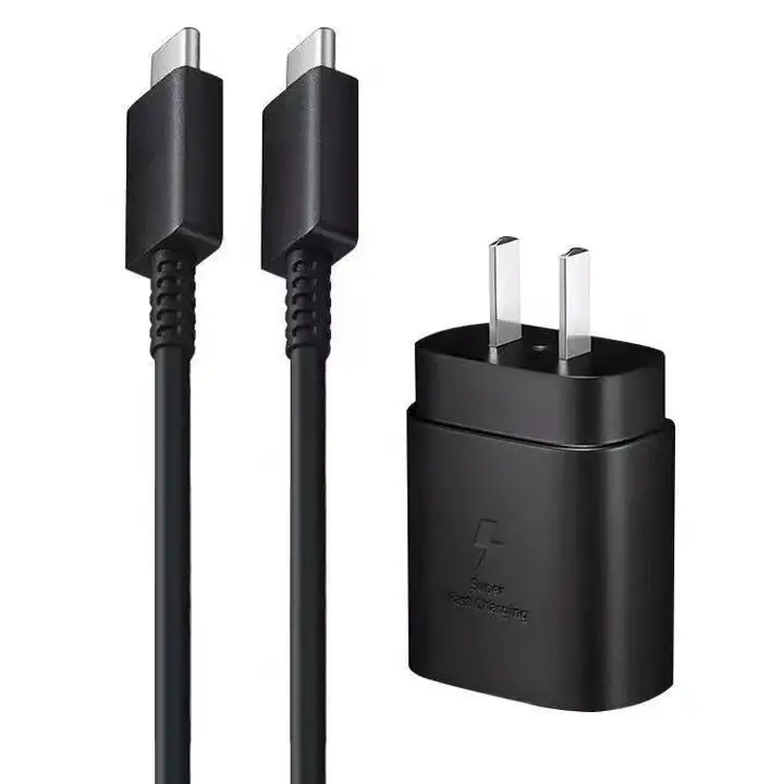 Seyahat şarj cihazı 25W akıllı telefon şarj piller ve güç kaynakları USB C cep telefonu şarj Samsung S21 S22 not 10 not 20