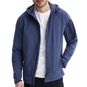 Veste bomber sportive surdimensionnée en toile enduite OEM, vêtements de sport universitaires de printemps, coupe-vent softshell en polyester/coton - Product Image 3