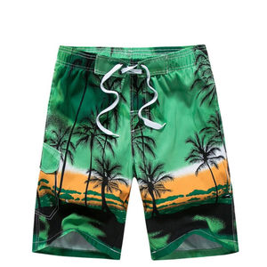 Short de plage d'été personnalisé grande taille maillot de bain court 100% polyester maillots de bain pour hommes pantalons shorts de bain pour hommes - Product Image 1