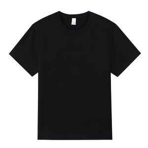 260 GSM manga corta hombres pesado de gran tamaño caja negra camiseta Boxy Fit camisetas en blanco - Product Image 4