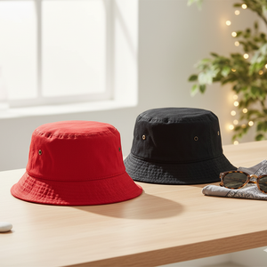 Bob rétro en polyester délavé avec motif pour adultes unisexes - Utilisation en extérieur et en voyage - Product Image 3