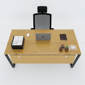 Bamboo Laptop <b>Desk</b> with Foldable Legs 160x80cm Drawers for Living Room Use - Product Image 3