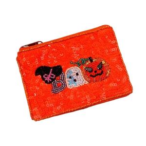 Durable Lightweight Vintage Handmade Happy Easter Bunny Peeps Design Custom Bead Zipper Pouch Artisanal Seasonal <b>Gift</b> <b>Bag</b> Small - Product Image 3