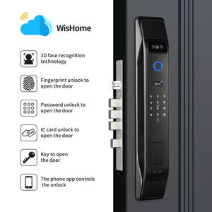 Cerradura Electrónica Automática para Puerta con Reconocimiento Facial 3D, Pantalla de Monitoreo, WiFi, Huella Dactilar Inteligente para Seguridad Premium en el Hogar - Product Image 2