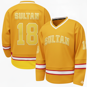 Servicio OEM al por Mayor, Personaliza Tu Diseño, Logotipo Impreso por Transferencia de Calor, Jersey de Hockey Unisex para Adultos de Spandex/Poliéster - Product Image 1