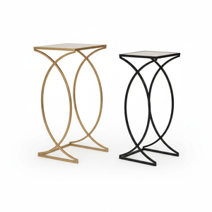 Modern <b>Iron</b> White Marble Console Table <b>Lightweight</b> Durable Luxury Gold Black Display Stand Decorative Accent Table for Office - Product Image 1