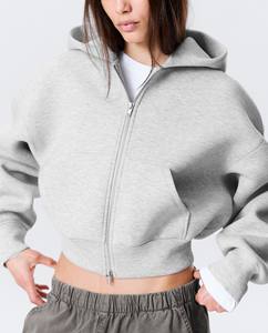 Sweat à capuche zippé pour femme, coupe ajustée, décontracté, sweat à capuche zippé pour femme, couche chaude pour l'hiver - Product Image 2