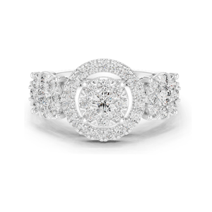Bague pour femme en diamant de laboratoire 1,02 CT, clarté VVS-VS EF, or 18 carats, 14 carats, 10 carats et argent 925, or rose, or jaune, or blanc - Product Image 3