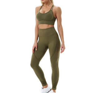 Conjunto Deportivo de Yoga para Mujer, Conjunto de Yoga sin Costuras para Mujer, Ropa Deportiva, Conjunto de Yoga para Mujer en Venta - Product Image 5