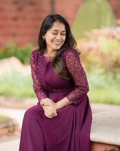 Best Seasonal Anarkali Kurti Suit Long Gown in Chiffon Material with Lace Decoration Readymade From Gujarat Manufacturer - Product Image 4