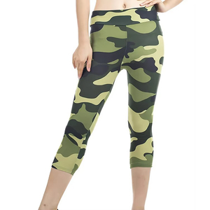 Women's High Waist <b>Capri</b> <b>Leggings</b> Fitness Yoga Wear Latest Fashion Comfortable Casual Style Breathable Women's <b>Leggings</b> - Product Image 1