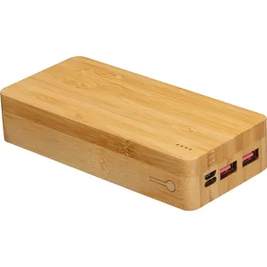 VALERIA Power Bank Personalizzato in Bambù da 20.000mAh, Gadget Promozionale Personalizzabile - Product Image 3