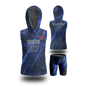 Ensembles d'uniformes de football drapeau américain professionnel conçus sur mesure de haute qualité 7V7 7on7 hauts chemises ensemble respirant numéro motif - Product Image 1