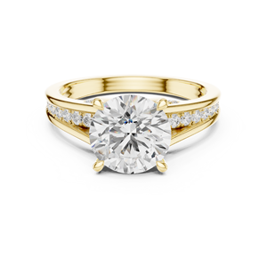 Fresh Aura jewels 10K Minimalist Moissanite <b>Ring</b> in <b>Silver</b> with Simple <b>Solitaire</b> Style - Product Image 5