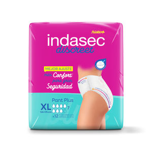 INDASEC DISCREET PANT PLUS TXL B12, las Mejores Pañales Desechables para Adultos, Transpirables, con Núcleo Superabsorbente, para Uso Nocturno, Unisex - Product Image 2