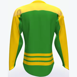 Maillot de hockey sur glace personnalisé grande taille, respirant, antibactérien, séchage rapide, avec lacets, design unique et tendance - Product Image 2