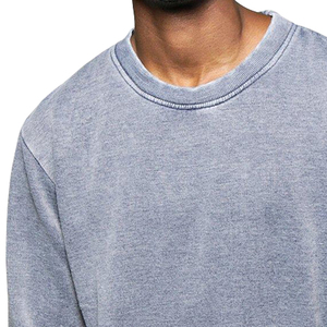 เสื้อสเวตเตอร์ผ้าฝ้าย100% ซักแบบเป็นกรดเสื้อสเวตเชิ้ตแฟชั่นโอเวอร์ไซส์สำหรับฤดูหนาวทันสมัย - Product Image 5