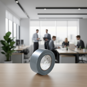 SuperDuct ST311 Silver-<b>Grey</b> Fabric Tape 50 m Length 72 mm Width SUPERTAPE Roll for Office Use - Product Image 3