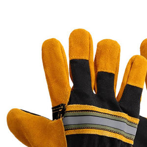 Gants de sécurité robustes en cuir fendu à double paume pour travaux difficiles pour les applications en atelier - Product Image 4