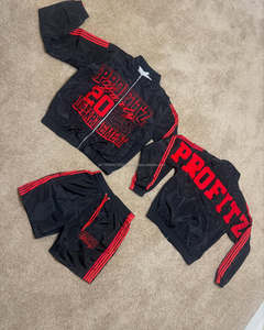 <b>Men's</b> High Quality Waterproof Shorts Track <b>Suits</b> Custom Logo New Design Windbreaker Set with Zipper Closure Streetwear - Product Image 1