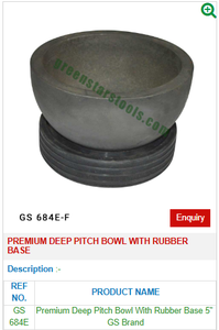 Premium Deep Pitch Bowl With Rubber Base GS 684E Jewelry <b>Tools</b> for Jewellery <b>Tools</b> - Product Image 2