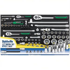 Juego de Llaves de Trinquete Stahlwille de 1/2'' con 97 Piezas y Accesorios en Estuche TCS - Product Image 2