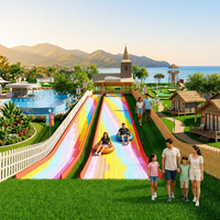 Equipo de Diversión al Aire Libre, Tobogán de Nieve Seca Arcoíris, Solución Integral para Parques de Atracciones, Equipo para Parques Temáticos, Certificación CE