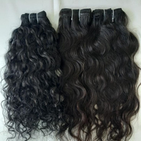 Extensions de cheveux humains indiens Remy vierges, bouclés rebondissants, texture douce, double trame, simple tirage, à prix bas