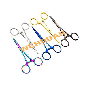 Pinzas Hemostáticas de Acero Inoxidable de Alta Calidad, Pinzas Médicas Multicolores para Control de Hemorragias, Instrumentos Quirúrgicos Manuales Reutilizables - Product Image 5