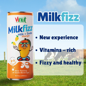 New Arrival 250ml Milkfizz Mango Vietnam <b>Beverage</b> - OEM ODM Private Label Wholesale Price Free Sample HALAL ISO - Product Image 5