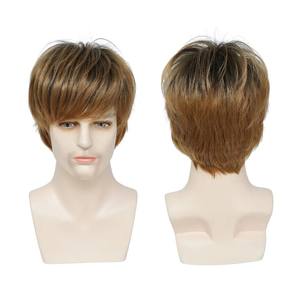 Natural Human Hair <b>Wig</b> Hair <b>Men</b> Capillary Prosthesis Cheaper Durable Medium Density <b>Wig</b> Hair for <b>Men</b> - Product Image 5