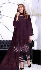 Dernière Collection Hiver 2024 Robes Prêt-à-Porter Ethnique Femme Longueur Cheville Pakistanaise Indienne Afghane Boho Bouton Naturel - Product Image 5