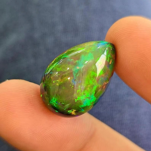 Alta calidad 11,51 Cts Natural etíope negro ópalo cabujón Clase Mundial piedra preciosa suelta - Product Image 1