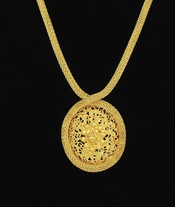 Joyería de oro de enchapado en oro, conjunto de joyería de estilo africano tradicional - Product Image 2