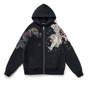 High quality anti wrinkle Men Embroidery men's hoodies breathable comfortable <b>light</b> weight custom Embroidery hoodies men - Product Image 1