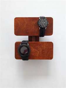 Innovador estante de exhibición de reloj de madera con cierre abierto hecho a mano organizador de reloj de madera contrachapada soporte de suspensión - Product Image 4