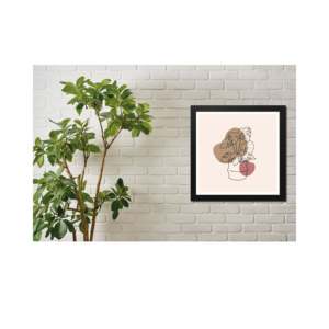 กรอบรูปสี่เหลี่ยมสีดำขนาด 40x40 ซม. สำหรับใส่ภาพวาด - Product Image 1