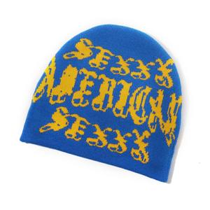 Bonnets d'hiver personnalisés en gros Chapeaux tricotés en acrylique jacquard avec logo à la mode - Product Image 6