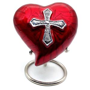 Hot Selling <b>Keepsake</b> Heart Urn Cremation Urn for Human pet Ashes with Premium Stand & <b>Box</b> Handcrafted Mini - Product Image 2