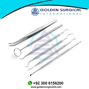 Sickle Tartar Scaler Teeth Pick Spatula Mirror <b>Dentist</b> <b>Gift</b> Oral Care Tooth Cleaning Tools Dental set surgical instruments - Product Image 3