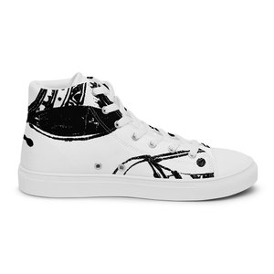 Scarpe da donna in tela alta Gangan traspiranti espadrillas retrò con altezza che aumenta la soletta in maglia di gomma per l'estate autunnale - Product Image 5