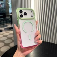 Casing HP iPhone 17 16 Pro Max Premium Magnetik Transparan Warna Gradasi, Pelindung HP Anti Jatuh dari Akrilik Gradasi