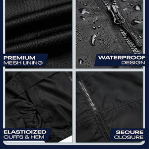 Unisex Full Zip UPF50 Windbreaker <b>Jacket</b> Winter Vintage Sun Protection for Men Women Summer Waterproof Lightweight <b>Workout</b> - Product Image 6