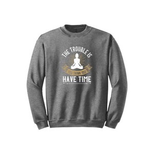 Sweat-shirt en mélange de coton avec des thèmes de bouddha imprimés Style décontracté 12 options de couleur 260-280 Placement de conception personnalisable GSM lourd - Product Image 4