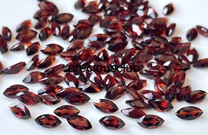 Granate rojo natural 5x10mm Marquesa facetada Calidad AAA-Granate Marquesa facetada Calidad AAA - Product Image 4