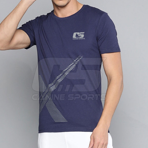 เสื้อยืดผ้าฝ้ายถัก100% สำหรับผู้ชายสั่งพิมพ์โลโก้ได้ตามต้องการสำหรับฤดูร้อน - Product Image 5