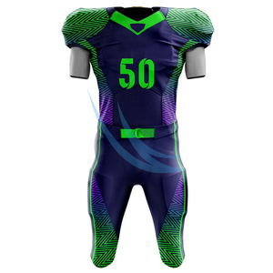 Conjunto de Jersey y pantalones de fútbol americano de alta calidad, UNIFORMES DE EQUIPO personalizados para hombres, mujeres, jóvenes, suministro directo de fábrica, MOQ bajo - Product Image 1