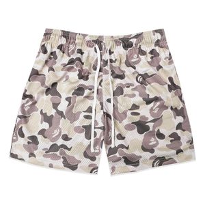 100% Polyester Hommes Personnalisé Sublimation Impression Basketball Double Couche Mesh Shorts avec Poches - Product Image 5