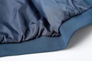 Venta caliente chaqueta de bombardero de lona frontal con soporte hecho a medida con cremallera al aire libre Casual Unisex transpirable ecológico antibacteriano - Product Image 5