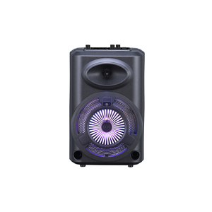 Haut-parleur karaoké portable 8 pouces avec Bluetooth, LED RGB et radio FM, microphone sans fil par Netzy SAFA GD-903 - Product Image 1